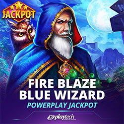 Fire Blaze: Blue Wizard PowerPlay Jackpot